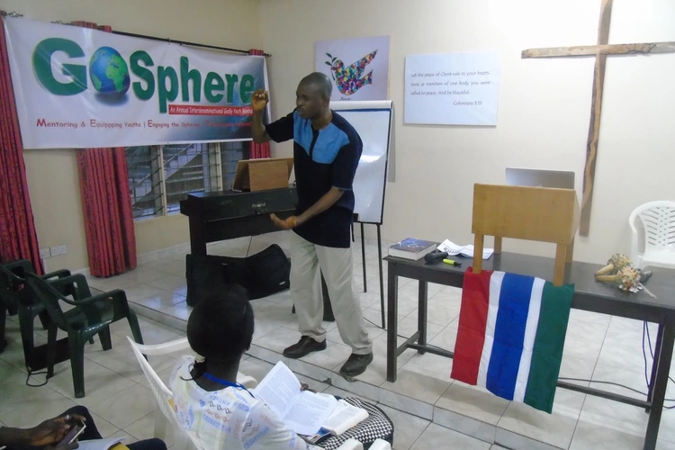 Teaching session at GoSphere inter-denominational youth event